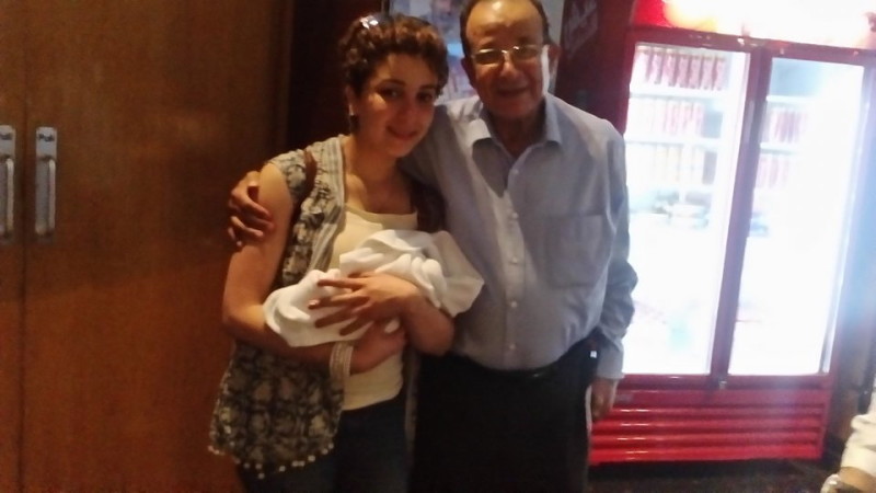 كوثر يونس مع والدها في مهرجان الاسماعيلية